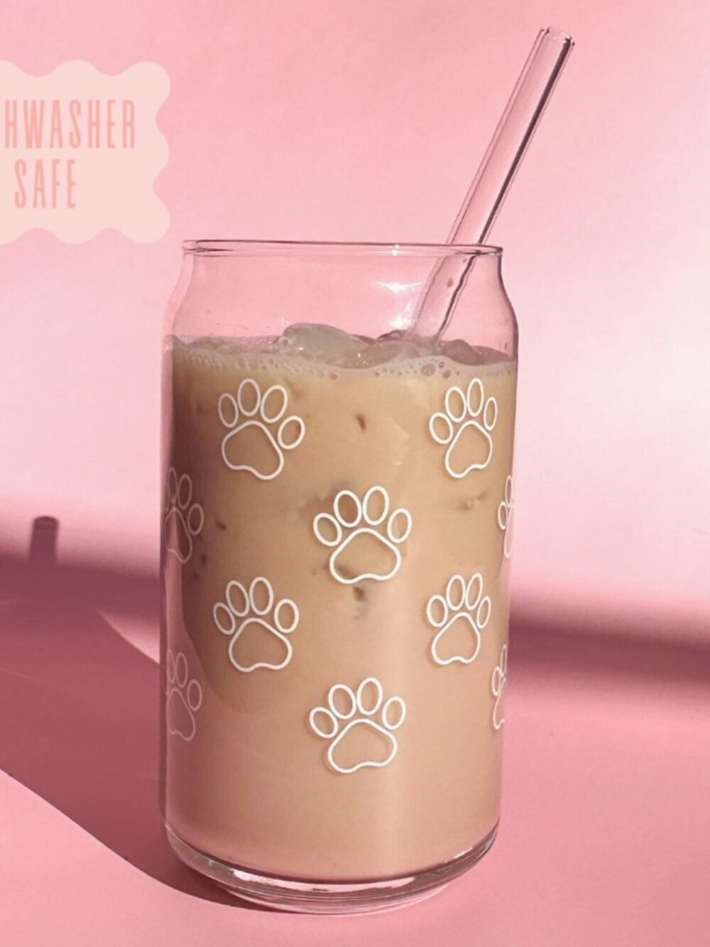 PAW PRINT BEER CAN GLASS